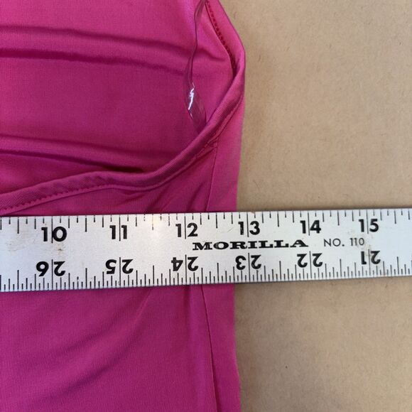 Sincerely Jules Small Barbie Pink Halter Strap Bodycon Long Party Cocktail Dress - Picture 4 of 6